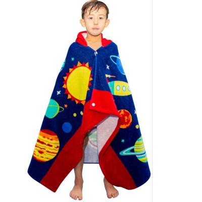 China QUICK DRY Cotton Beach Bath Terry Baby Kids Hooded Towel Soft Wrap With Popular Characters for sale