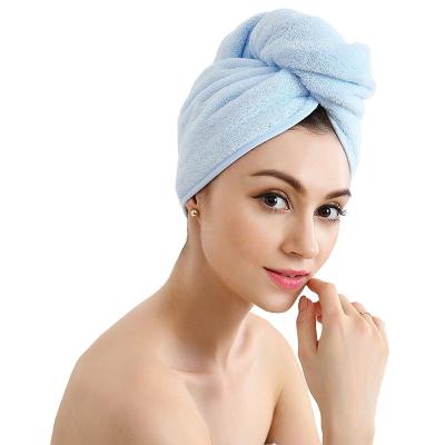 China Wholesale QUICK DRY cotton hair towel customized head wrap cotton hair turban towel for sale