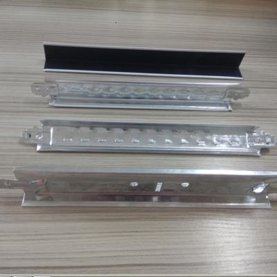 China Perforated Ceilings Suspended Ceiling System Material Exposed Flat Ceiling T Grid for sale