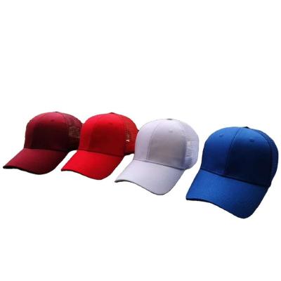 China Customized COMMON Logo Half Mesh Blank Truckers Hats Trucker Hat Unisex Casual Simple Hat for sale