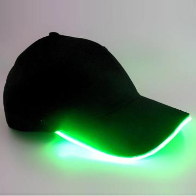 China LED Party Halloween Unisex Flashing Baseball Hat Light Up COMMON LED High Quality Baseball Cap for sale