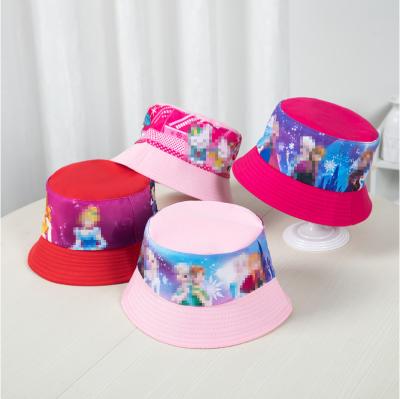 China Hot Selling Cute Fisherman Hat Travel Sun Image Cartoon Boy Girl Shading Wide Brim Children's Hat for sale