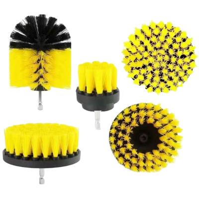 China Hot Selling Nylon Filament Bathroom Car Carpet Cleaning Electric Drill 16-Piece Reading Brush for sale