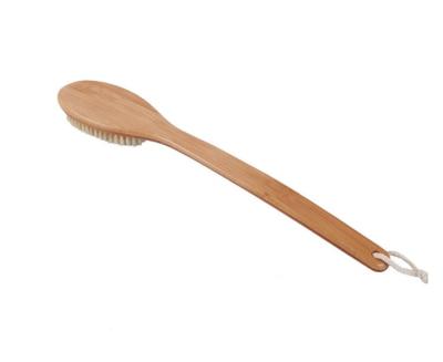 China EXFOLIATE Primary Color Wholesale Wooden Handle Bath Brush Long Massage Brush for sale