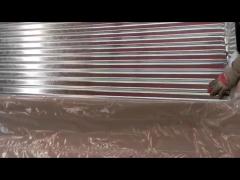 Galvanized corrugated steel sheet production