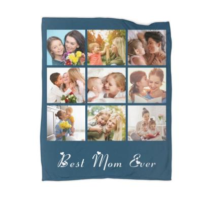 China Anti-pilling soft blanket creative all seasons peel friendly blanket with pictures photo custom name for sale