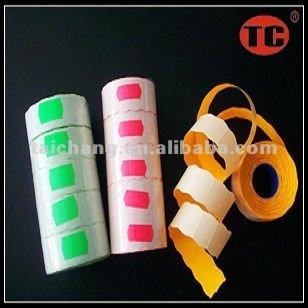 China Fluorescence Ripple Self Adhesive Ripple Labels for sale