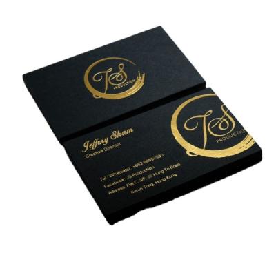 China High Quality Custom Luxury Gold Foil Bottle Used Logo Printing Business Cards With Own Design for sale