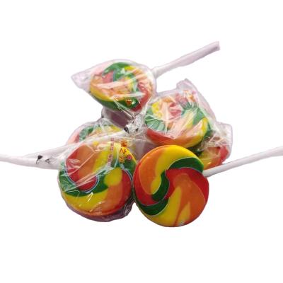 China Full Size Hot Sale Rainbow Swirl Lollipop for sale