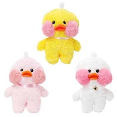 China Duck Doll Soft Toys Clothes Hyaluronic Acid Wearing Gift Ducks Lalafanfan Wholesale Korean Ducks Plush Gift Cute for sale