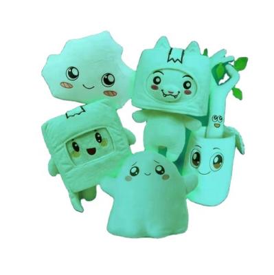 China Custom Gift Cartoon Wholesale Lankybox Plush Toys Lankybox Glow Toys for sale