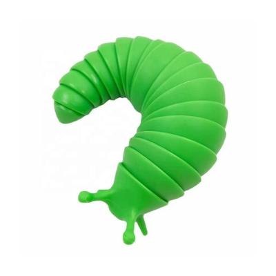 China 2022 Sensory Gift Relief Slug Toys Jointed Multi Color Slugs Slug Decompression Toy for sale