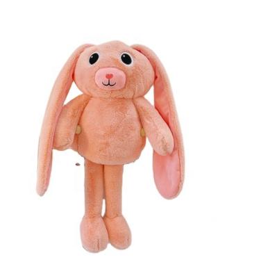 China Customized news kawaii gift trending pull-ear long stretchy rabbit ears long legs plush toy for kids for sale