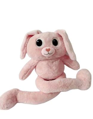 China Hot Selling Wholesale Gift Pull-ear Ears Stretchy Rabbit Stuffed Rabbits Plush Bunny Custom Plush Toy for sale