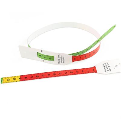 China Measure For Baby Medical Title 56cm MUAC Recording Colored Tape For Babies Measuring Head for sale