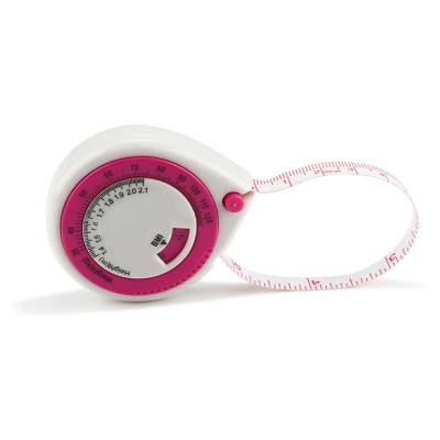 China Drip Shape Professional Customized Body Fat Pocket Small Plastic Health Pink Bmi Tape Measure Metric Tape Measure for sale