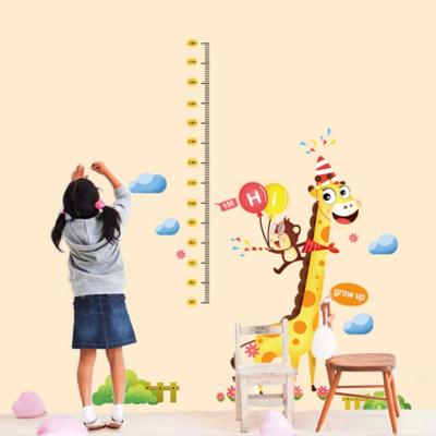 China Eco-friendly Wholesale Child Growth Chart Wall Measurement Sticker For Baby Study for sale