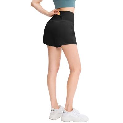 China Sustainable Yoga Pants Running Loose Shorts With Pocket High Waist Fitness Pants Plus Size Gym Sports Wears Pants Workout Underpants For Women for sale