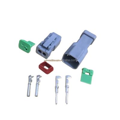 China DT04-2P DT06-2S Automotive 2 Pin DT Series German Male And Female Connector With Terminals for sale