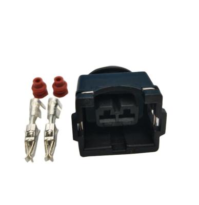 China Tyco Automotive Amp 2 Pin Female Auto Connector Rectangular Row Sensor Housing Connector EV1 Junior Timer 1 1-825414-5 for sale