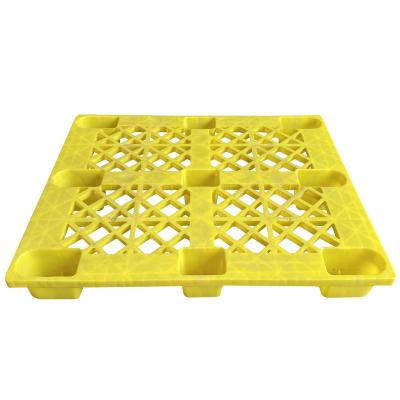 China Manufacturer Supply Grid Surface Stackable New Legs 1200*1000 Large Size Single Faced Durable Plastic Pallet for sale