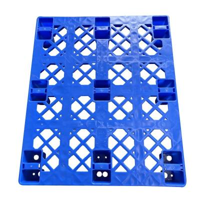 China Single Faced Plastic Pallet Maker Supply HDPE Strackable Warehouse Logistics Grades Euro Pallet 4 Way Heavy Duty Plastic Stretch 4 Way for sale