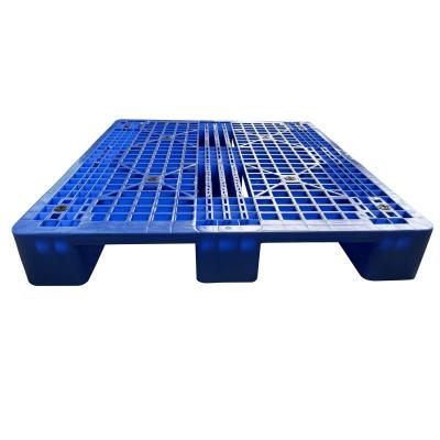 China HDPE 4 Way 1200x1000 Heavy Duty Single Faced Euro Forklift Single Faced Outdoor Pallet Plastic Pallet Grid Dimensions for sale