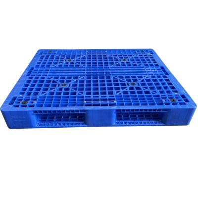 China Wholesale 1200*1000*150mm Euro Storage Warehouse Pallet Heavy Duty Single Faced HDPE Plastic Forklift Single Faced Plastic Pallet for sale