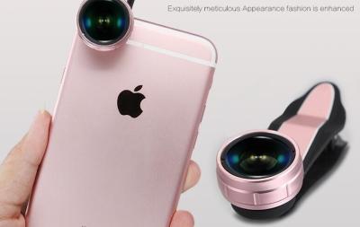 China Professional 3 In 1 Clip On Smartphone Camera Lens For Iphone LX-019 for sale