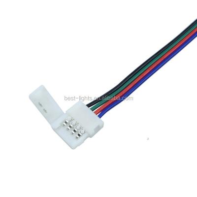 China EN L PCB+LED Conector luz De tiras 12V 5050 RGB de T en tiras lead for sale