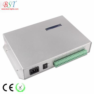 China In-line LED pixel controller T-300K 8ports 8192 pixels for ws2811 ws2801 ws2812b led strip BID LED controller for sale