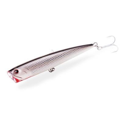 China 3D Eyes Topwater Floating Snap Lure 8 Colors 140mm ABS 40g Big Hard Plastic Tuna Popper Bait Fishing Lure for sale