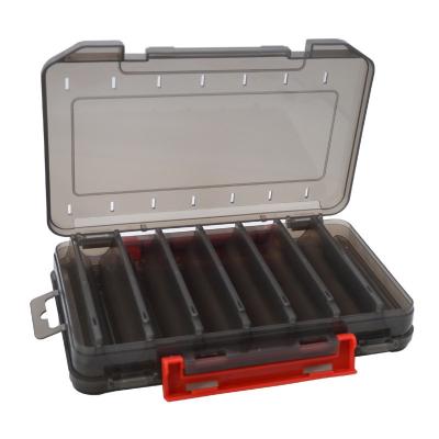 China Double Layer Fishing Tackle Boxes Multifunctional Double Side Bait Fishing Lure Hard Plastic Storage Boxes for sale