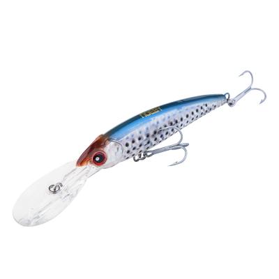 China ABS Hard Plastic Lures Fishing Wholesale 140mm Big Tongue 44g Minnow Lure Bait Beach Descent Hard PESCA Bass Fishing for sale