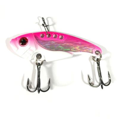 China 14g 21g Artificial Spoon Bait Hard Metal VIB Lure Wobblers Blade VIB Sinking Vibration Casting Fishing Lure for sale