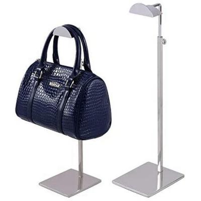 China Assembly Handbag Rack Display Wall and Display Stands Easy Work Made Mall Bag Showcase Shop Wall Metal Shoes Handbag Rack Retail Wood for sale