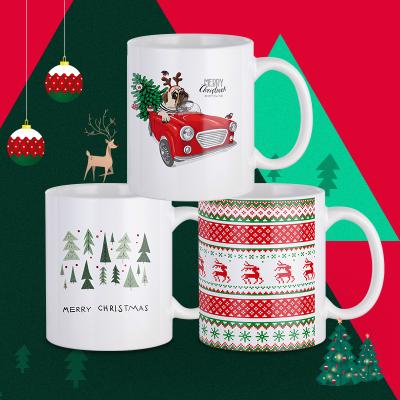 China 2021 Full Print Viable Christmas Hot Sale RTS Custom Ceramic Mug Sublimation Custom Ceramic Mug for sale