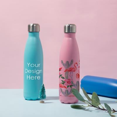 China Amazon 2019 Hot Selling Stocked Stainless Steel Vacuum Bottle Sublimation Water Bottle 500ML Water Bottle for sale