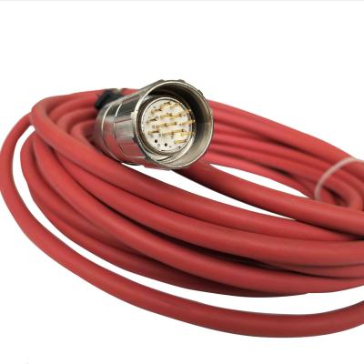 China M23 17P 1.0mm Electronic Male Industrial Waterproof Wiring 28AWG Circular Connector For Medical Equipment for sale