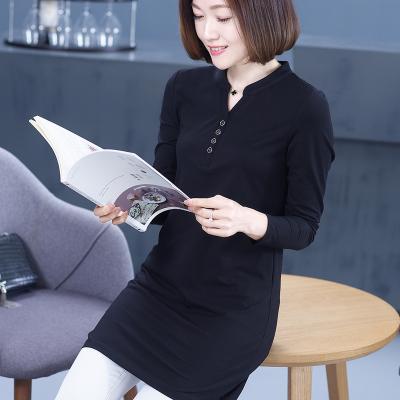 China Anti-Wrinkle 2021 Wholesale Casual Shirt Women Retro Design Summer Direct Sales Dress Simple Long Sleeve Ladies Clothes for sale