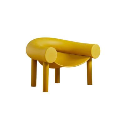 China Cover Manufacturer Armchairs Morden Home Furniture Polyethylene Plastic Removable Horseshoe Chair for sale