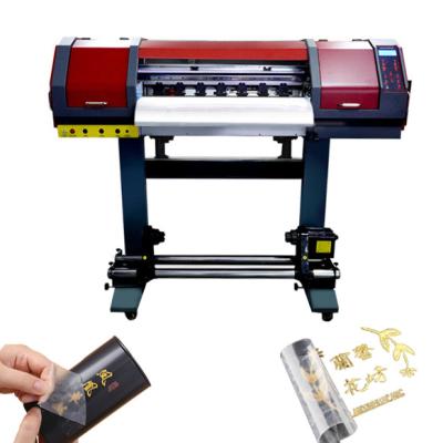 China Garment Shops Cheap 3 pcs I3200 printhead use AB film UV DTF printer without laminator for label printing for sale