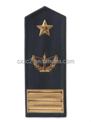 China high quality 3D ceremonial military epaulette and ranks for sale