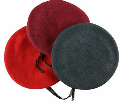 China Customized 100% wool or 100% military wool beret for sale