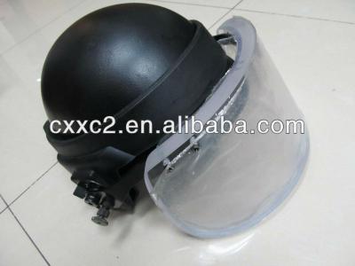 China Military ballistic helmet with 2cm visor NIJ IIIA CX-V for sale