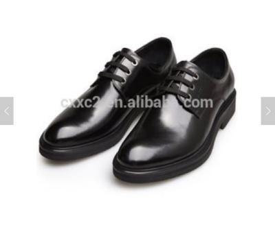 China Leather+Rubber Genuine Shiny Leather Shiny Military Shoes for sale