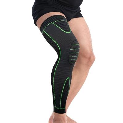 China Comfortable Breathable Running Football Basketball Full Elasticity Sports Knee Pad Leg Knee Compression Retraining Sleeve For Women Men for sale