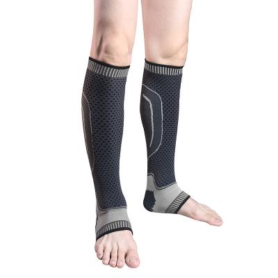 China Comfortable/Elasticity/2021 Best Sports Calf Sports Breathable Selling Nylon Knitting Running Sleeve With Ankle Brace Support for sale