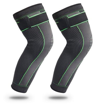 China Keep Warm Function Fitness Sports Leg Knee Protector Brace Compression Knee Sleeve With Adjustable Straps for sale