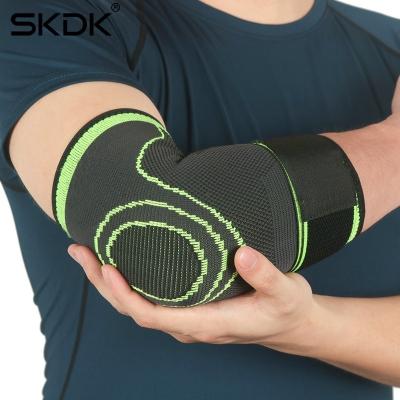 China Breathable Comfortable Adjustable Elasticity Outdoor Sports Compression Sleeve Elbow Brace Support Protector for Weightlifting Arthritis Volleyball Tennis Arm Brace for sale